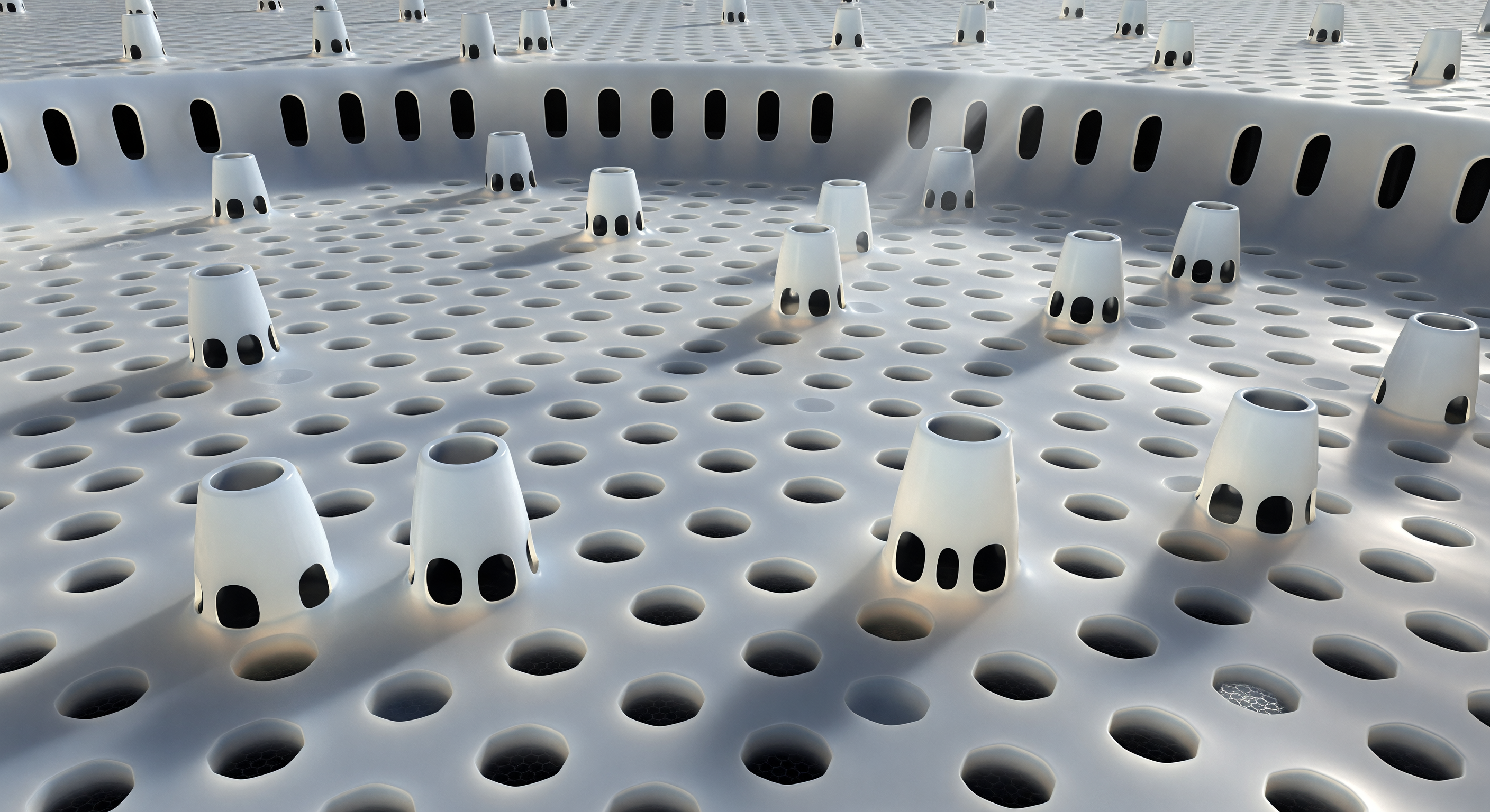 SEM Nanopore Architecture Immersive