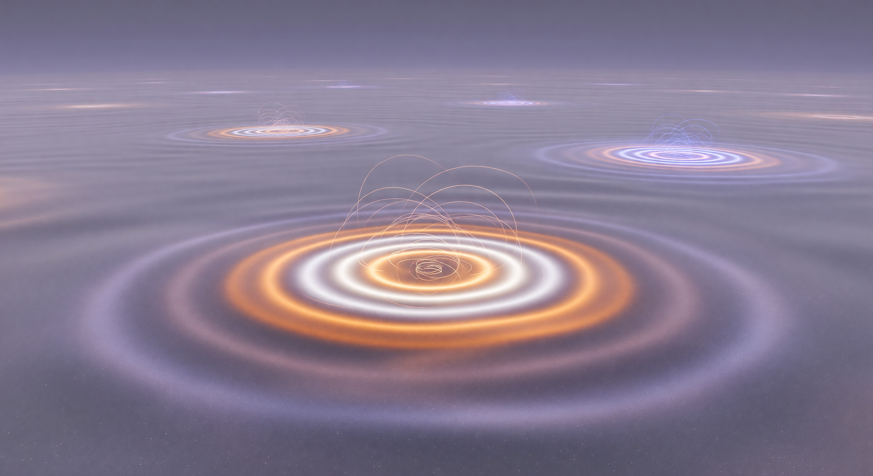 Instanton Storm in Open Vacuum