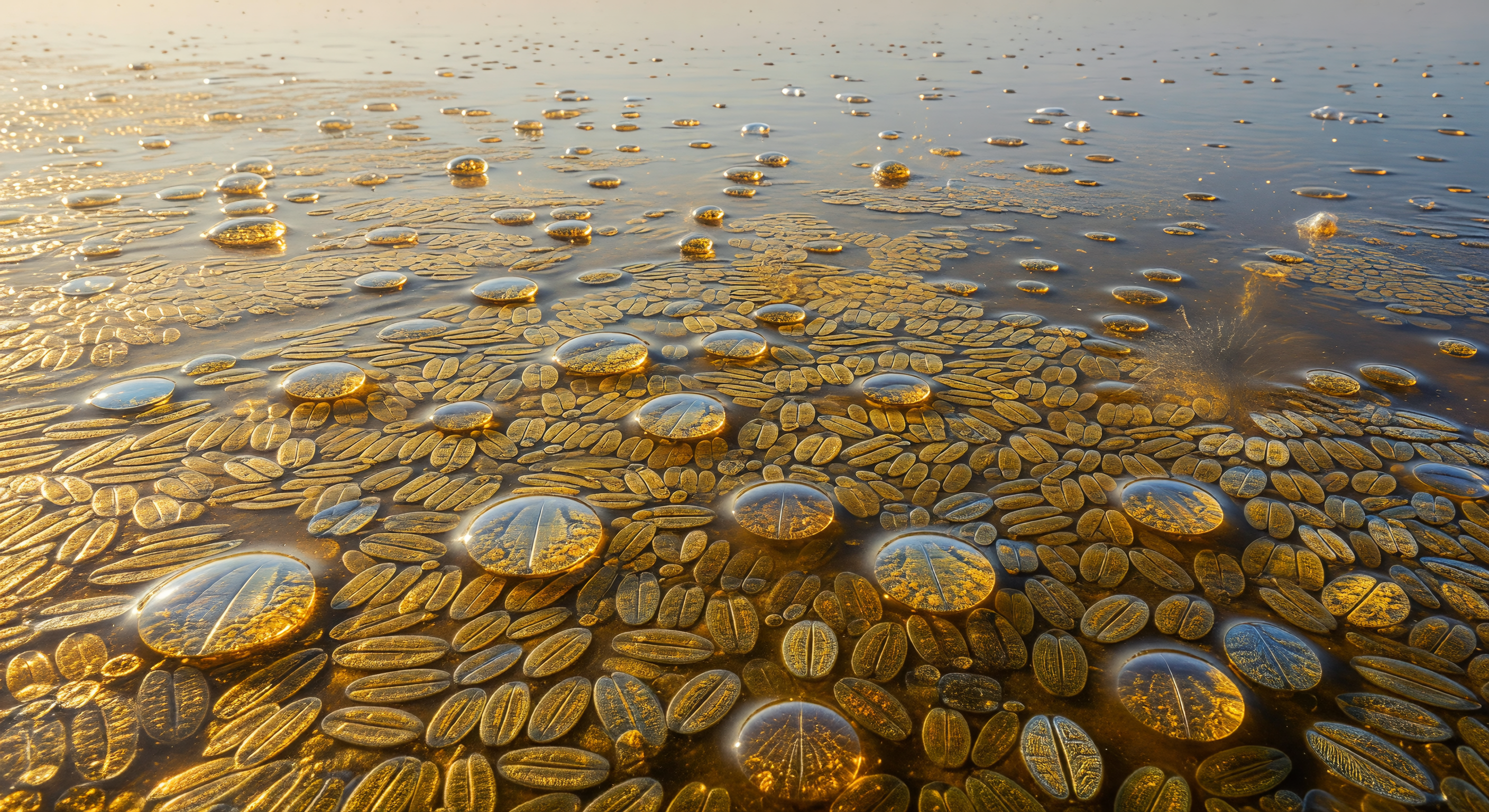 Microphytobenthic Mat at Low Tide