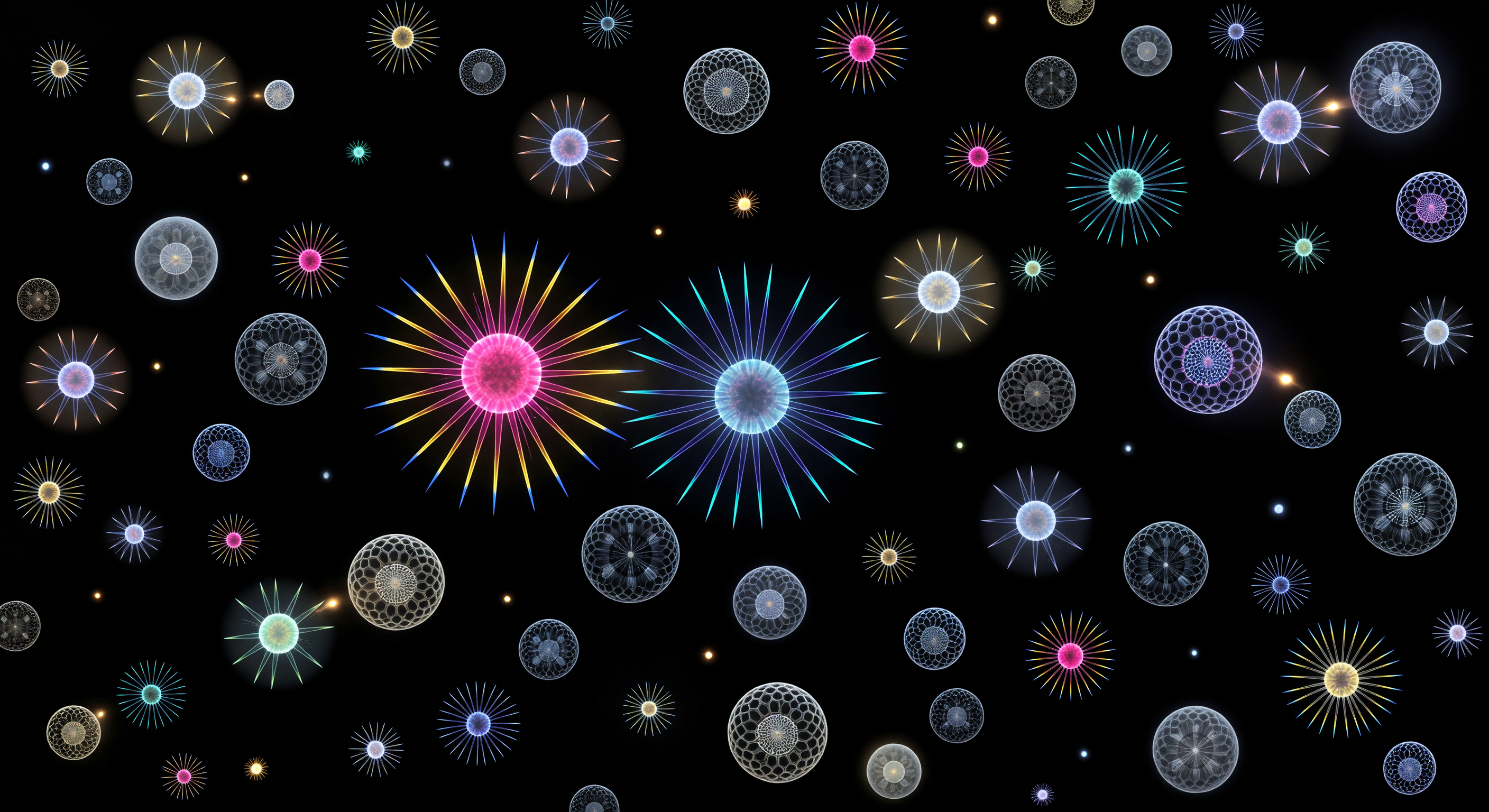 Crossed Polars Fireworks Assemblage