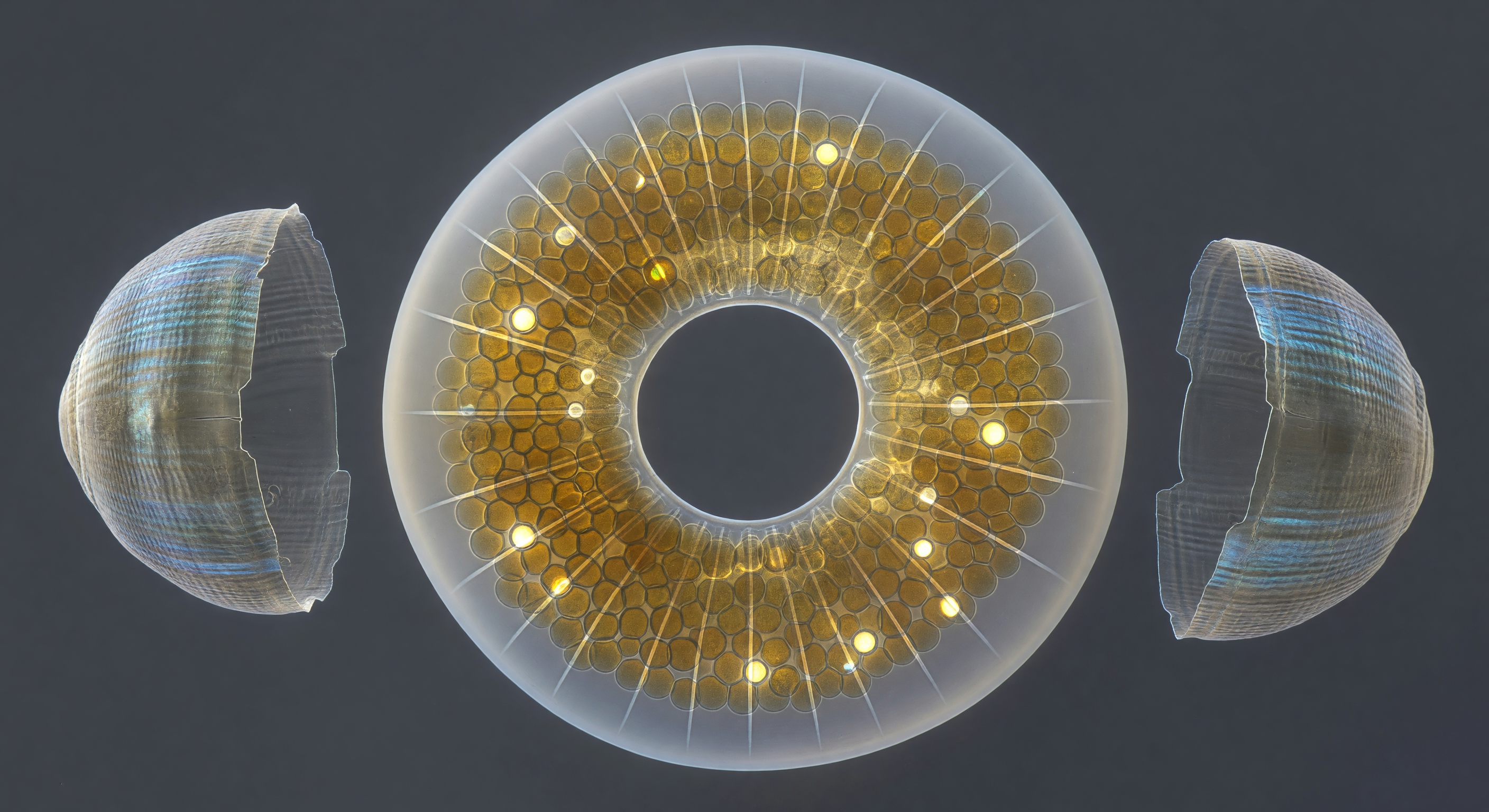 Auxospore Swells From Discarded Armor