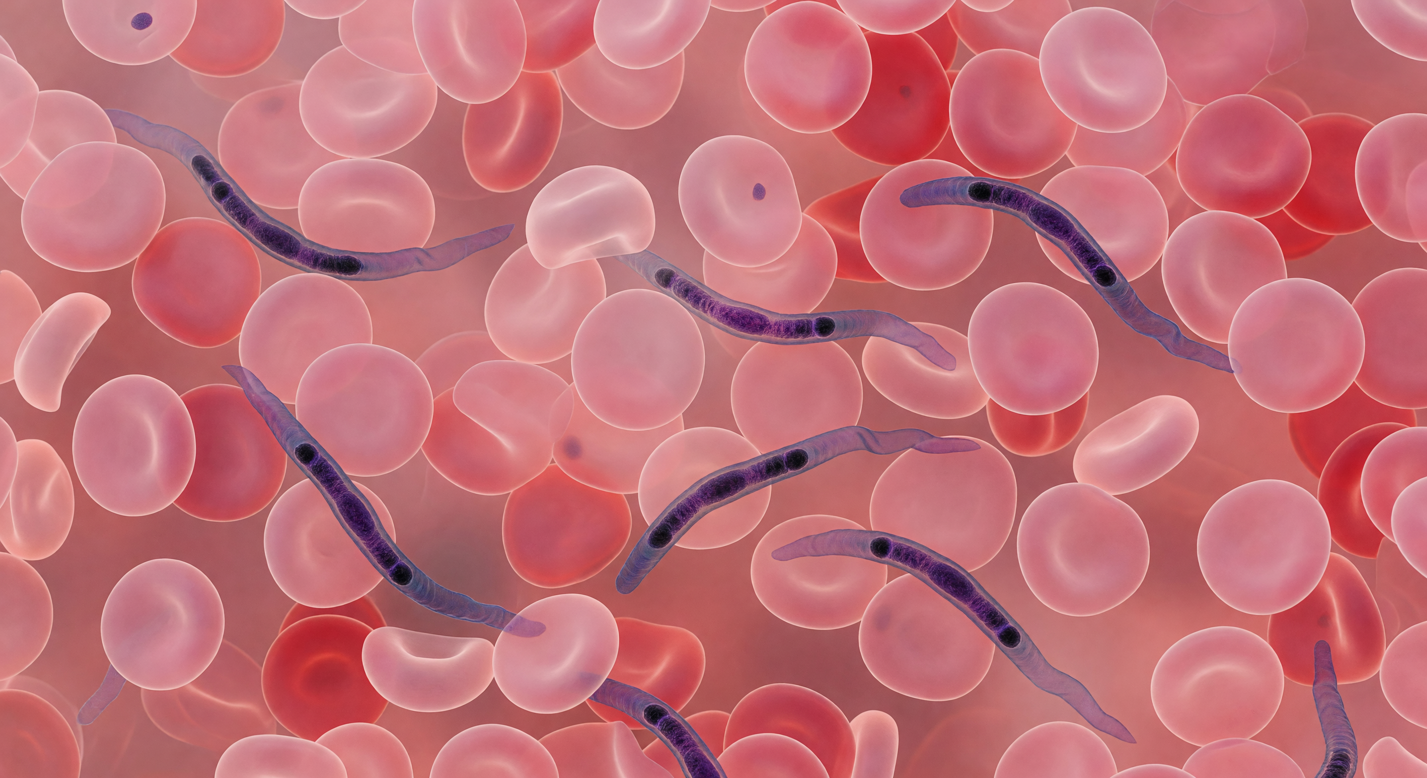 Trypanosoma Serpents Between Red Cells