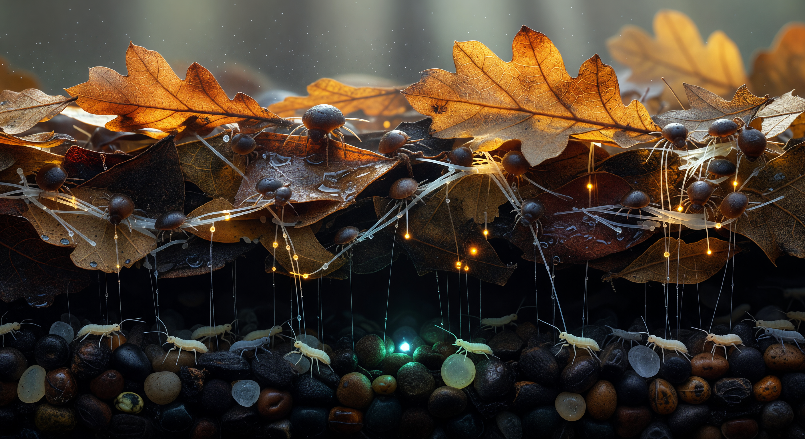 Stratified Litter Horizon Cross-Section