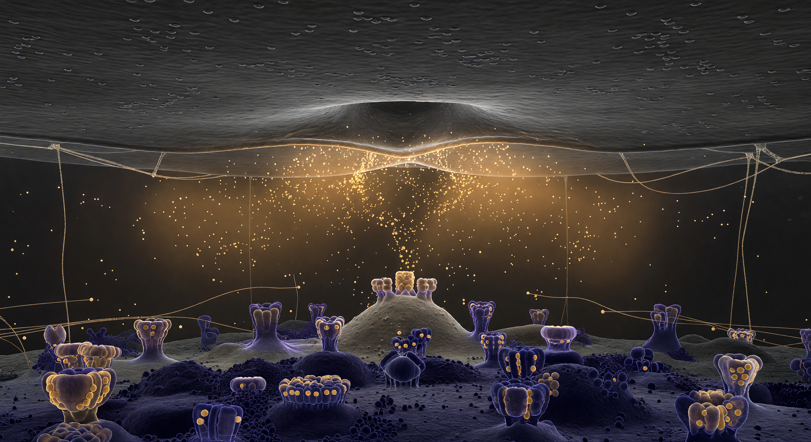 Synaptic Cleft Neurotransmitter Flood