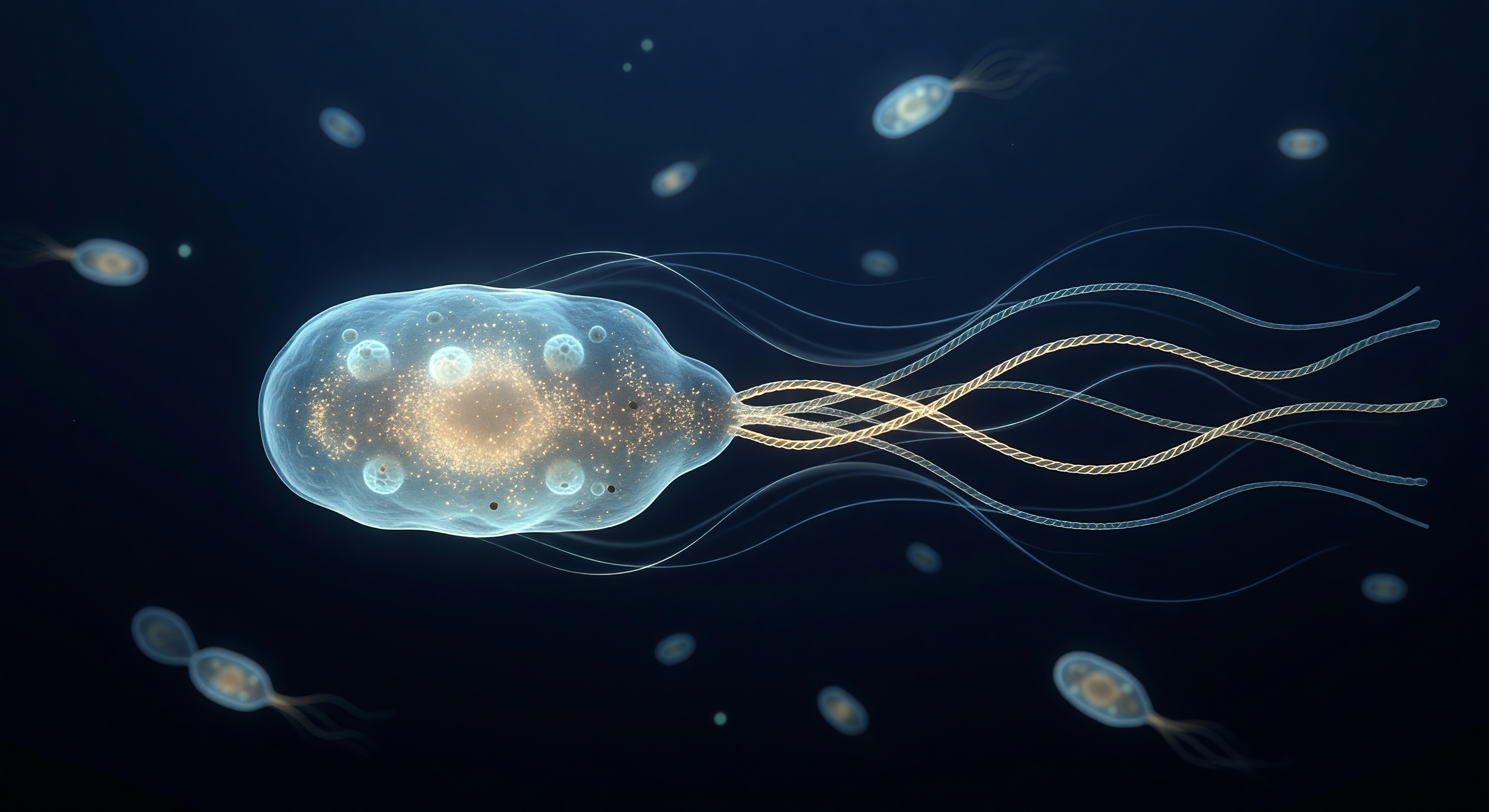 Rotating Flagellar Bundle Wake