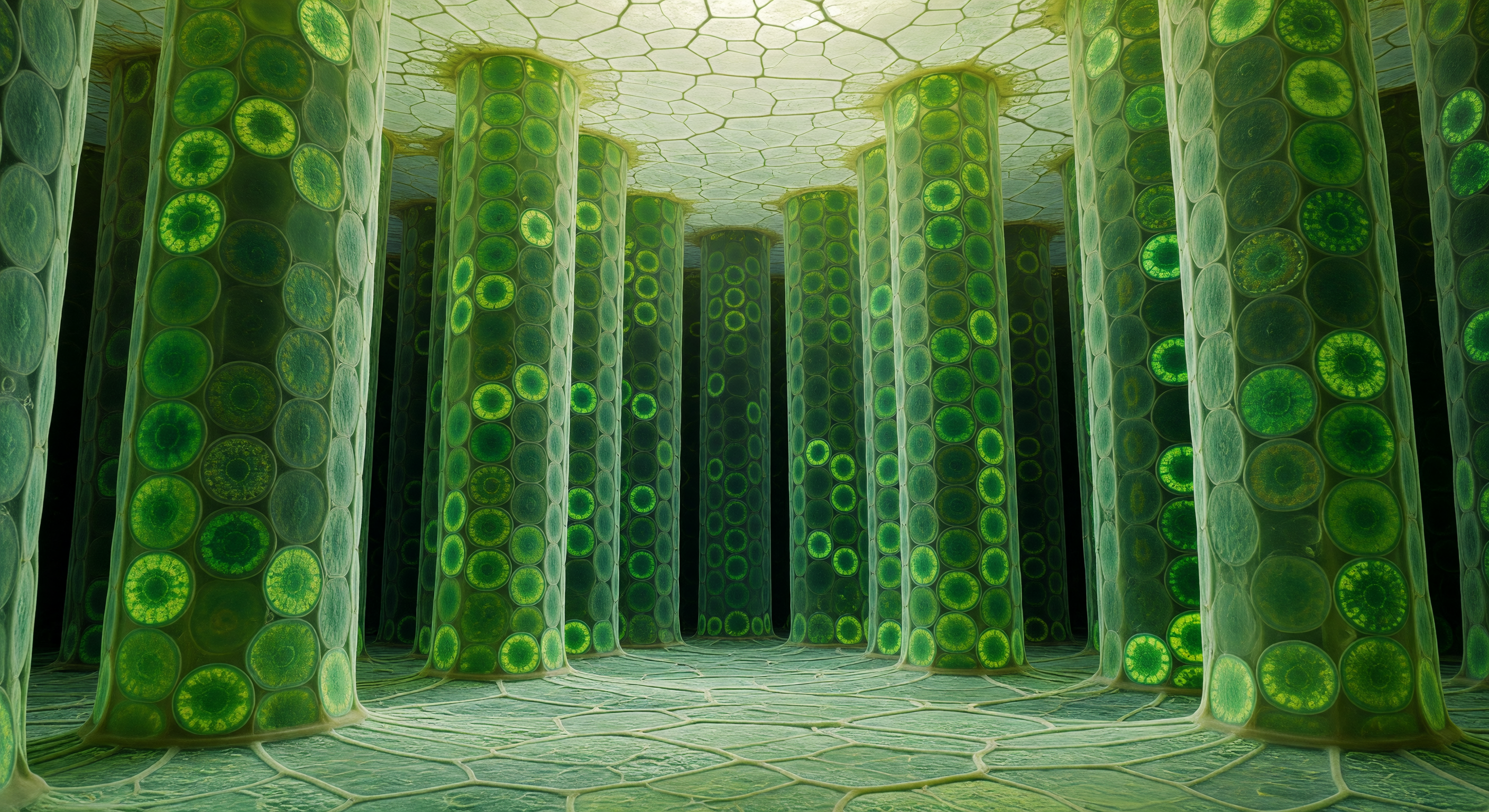 Palisade Forest of Chloroplasts