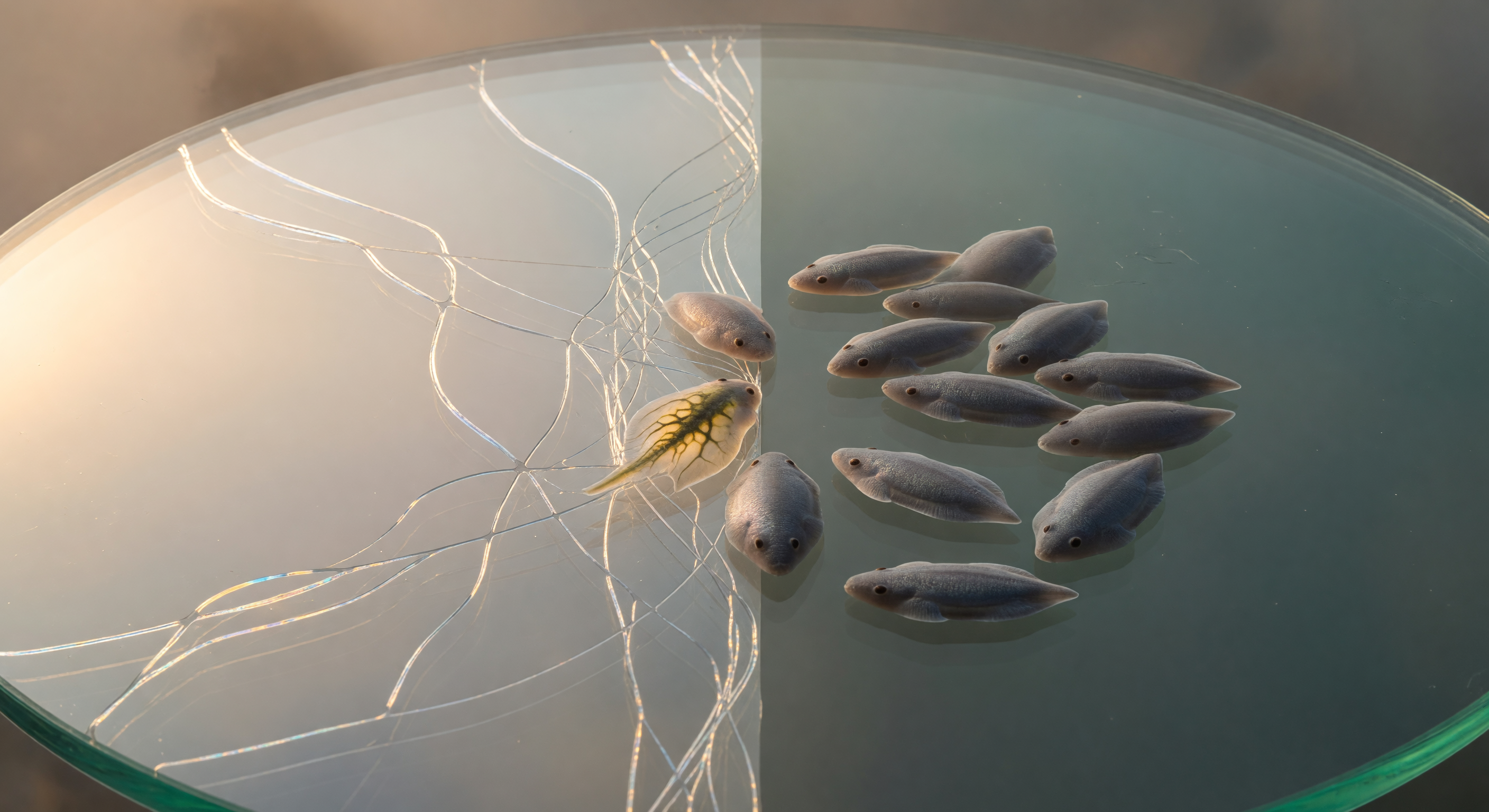 Phototaxis Boundary Sharp Light Line