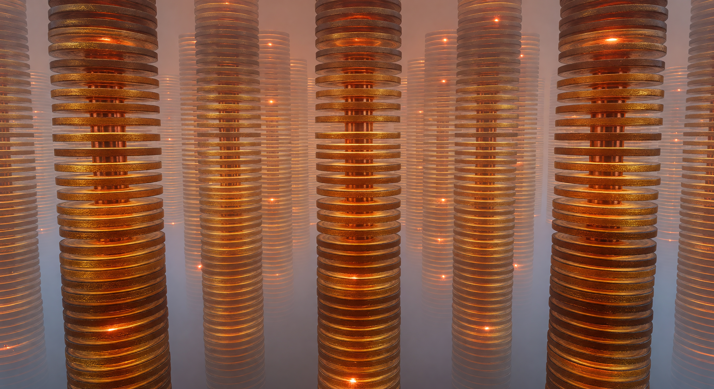 Coronene π-Stack Column Forest