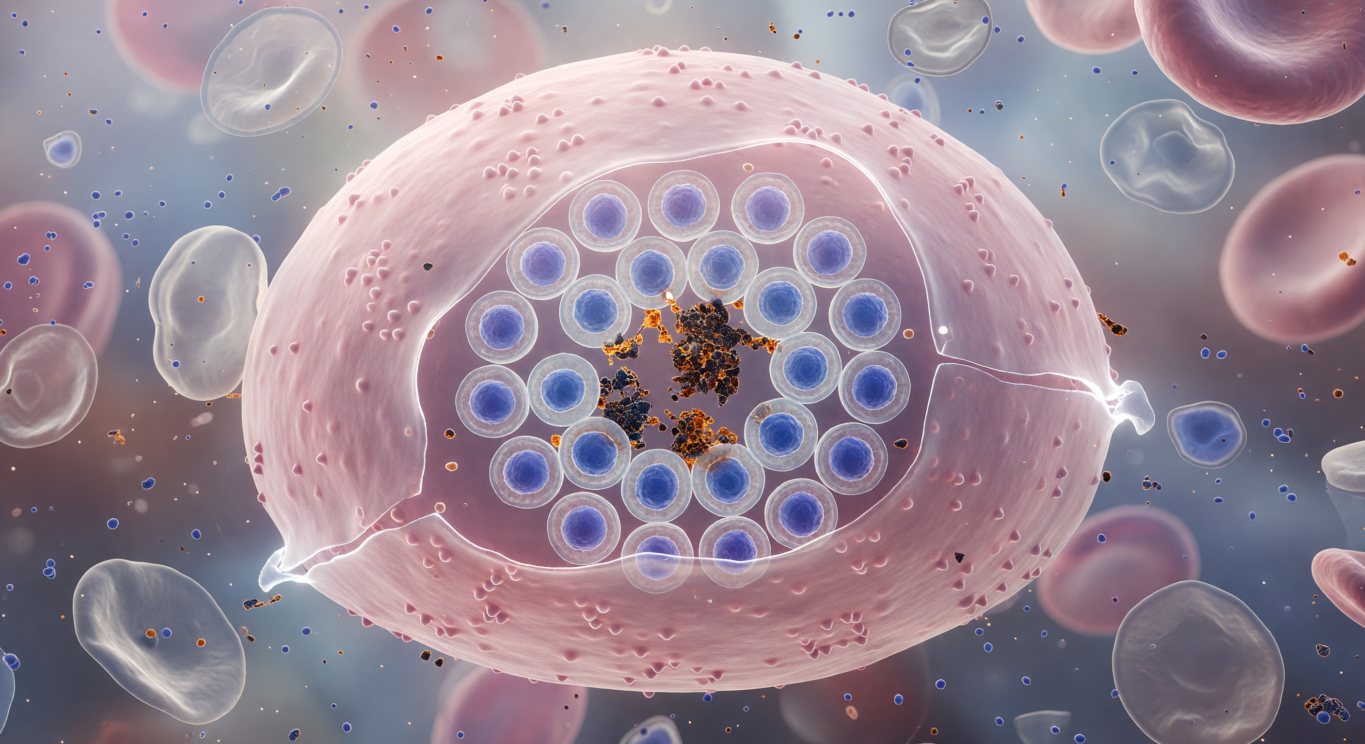 Plasmodium Rosette Rupture Imminent