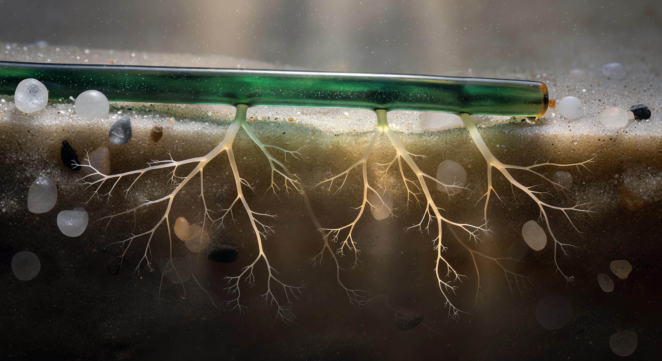 Caulerpa Rhizoid Cross-Section Underground