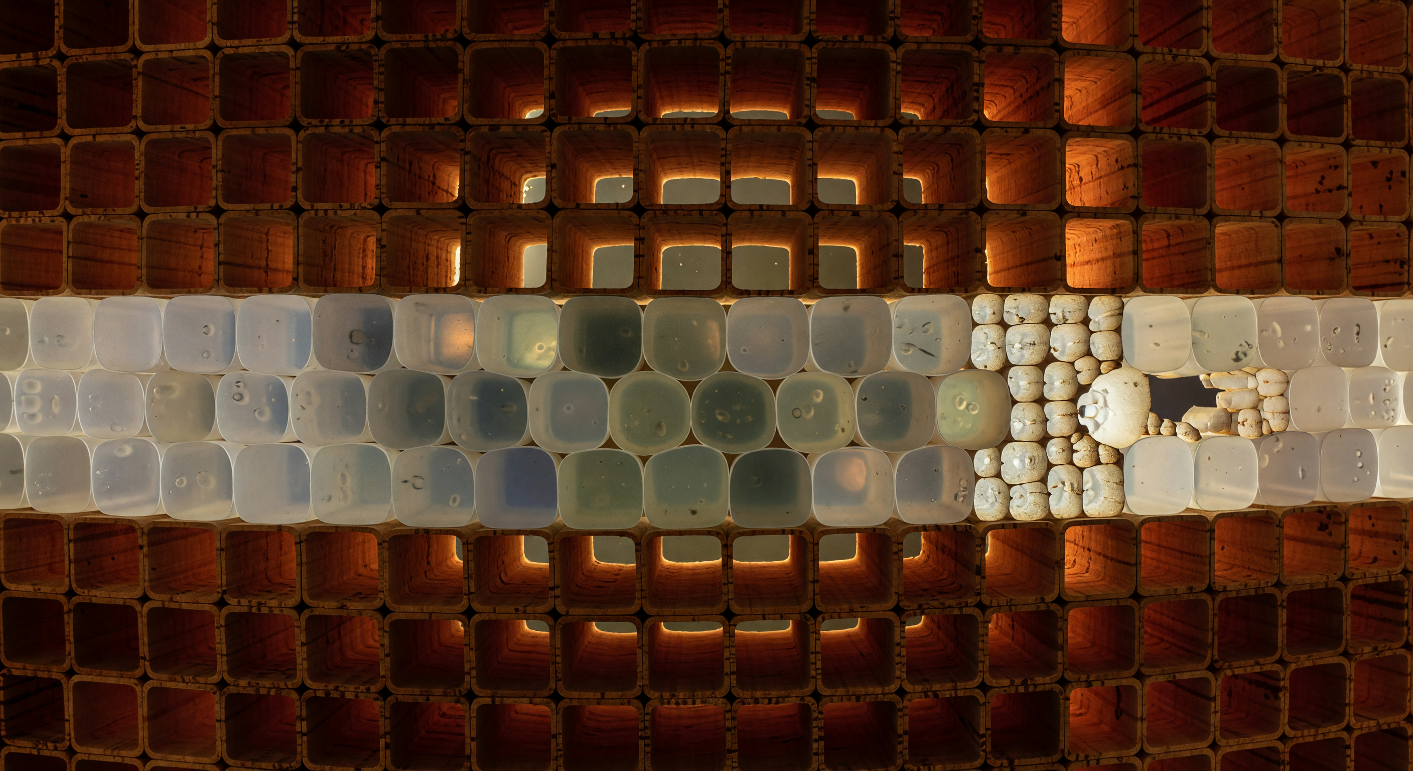 Cork Periderm Amber Fortress Wall