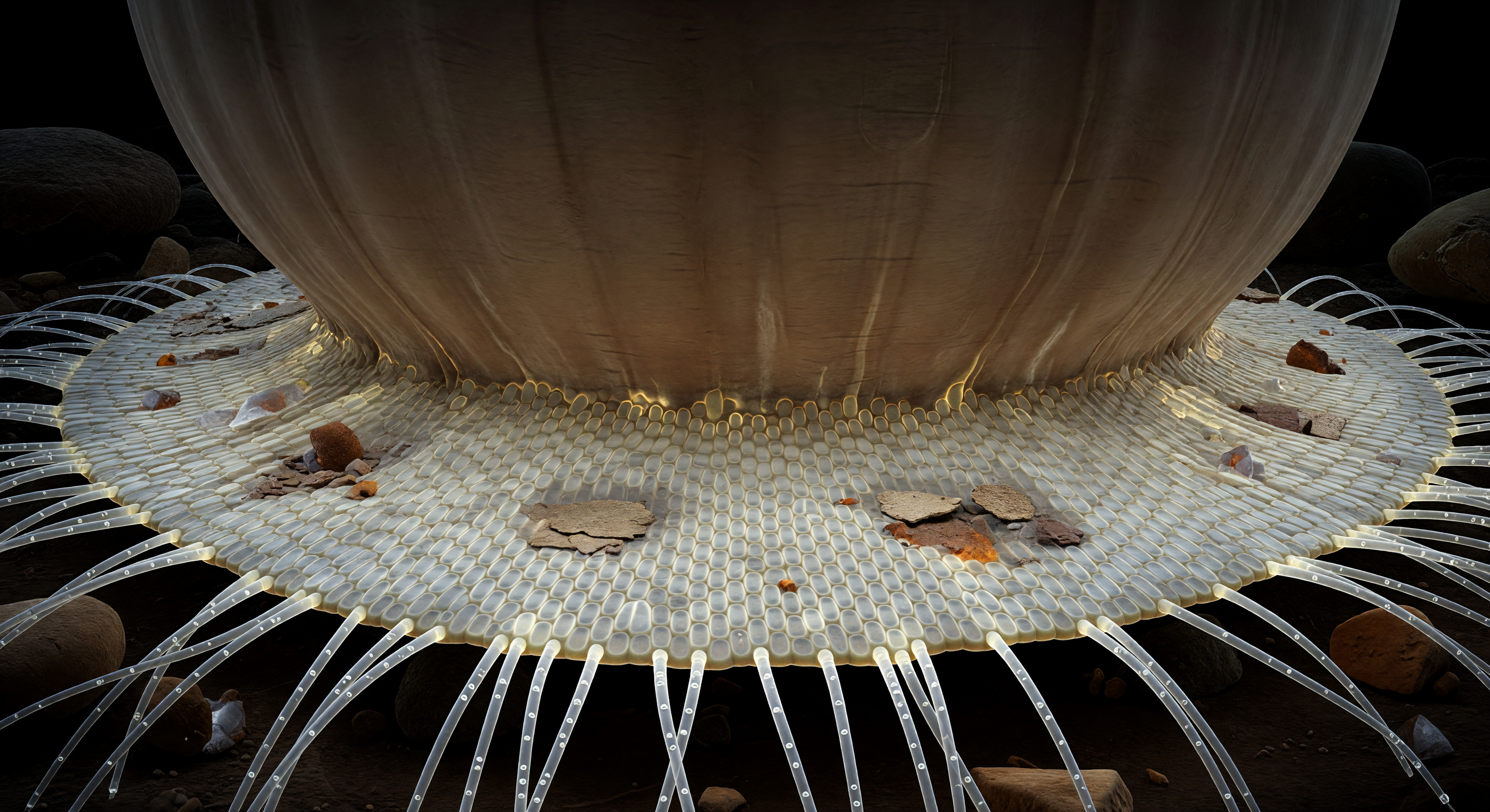 Ectomycorrhizal Mantle Woven Surface