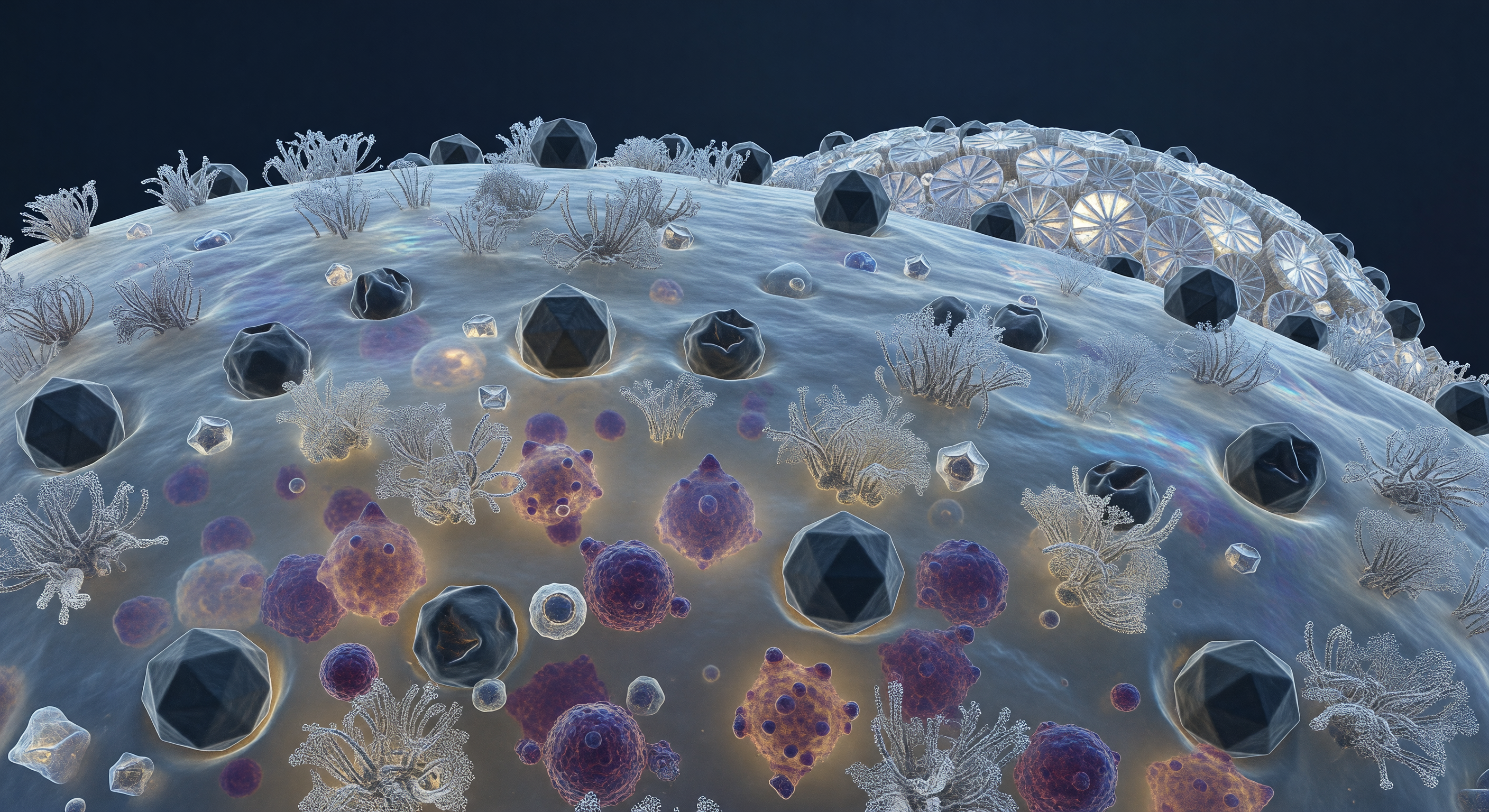 Viral Siege on Cell Surface