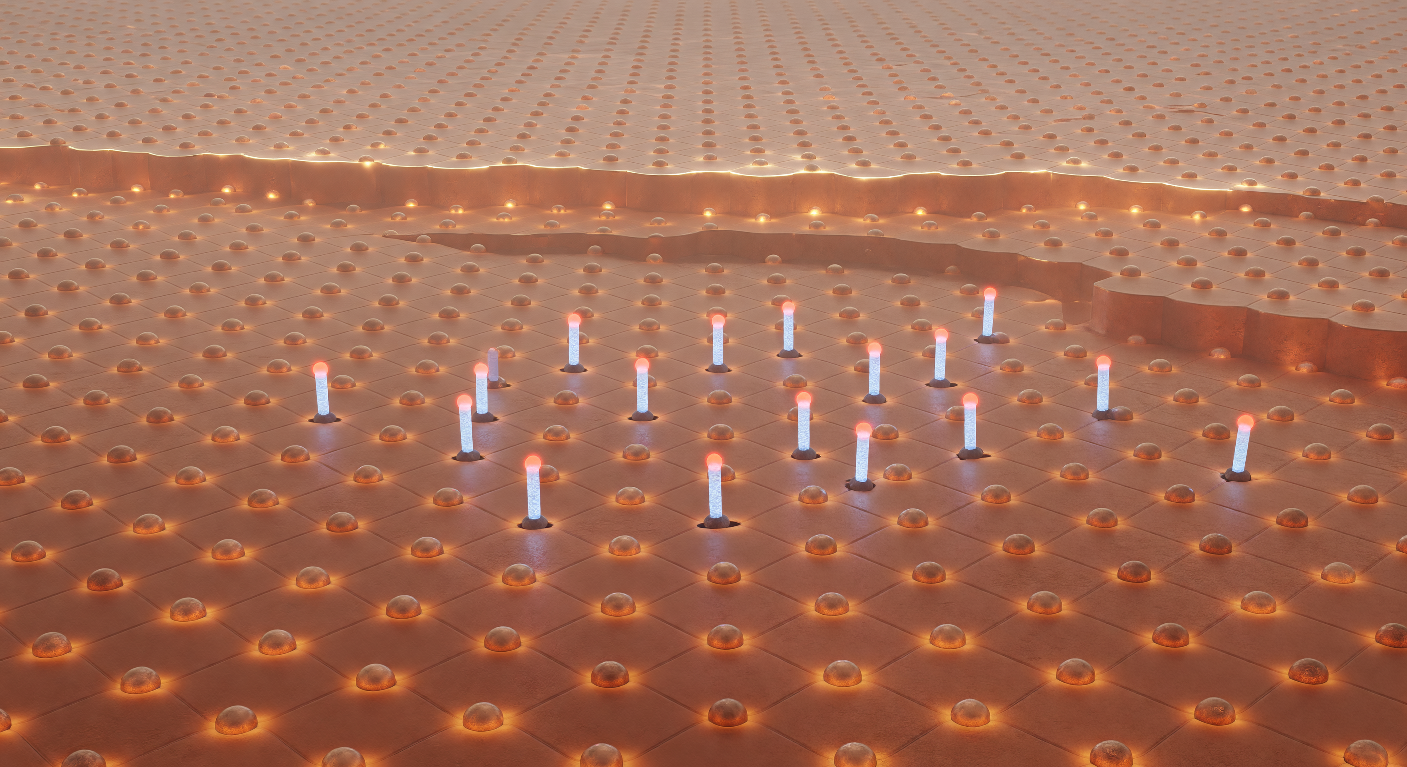 Copper Surface CO Molecule Assembly